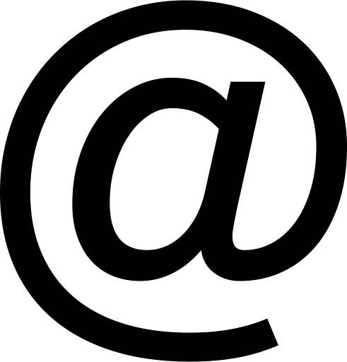 Email black logo