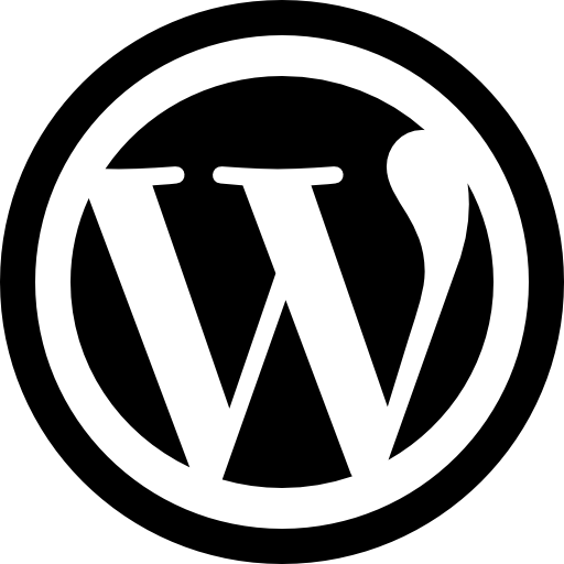 wordpress black logo