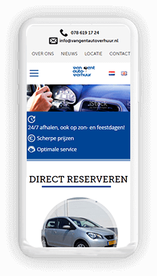 Van Gent Car Rental iphone