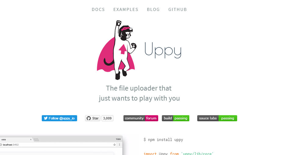 uppy jquery christmas plugin