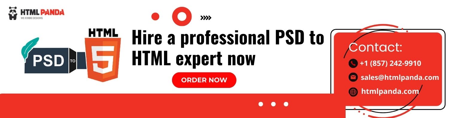 Hire a professional PSD to HTML expert now