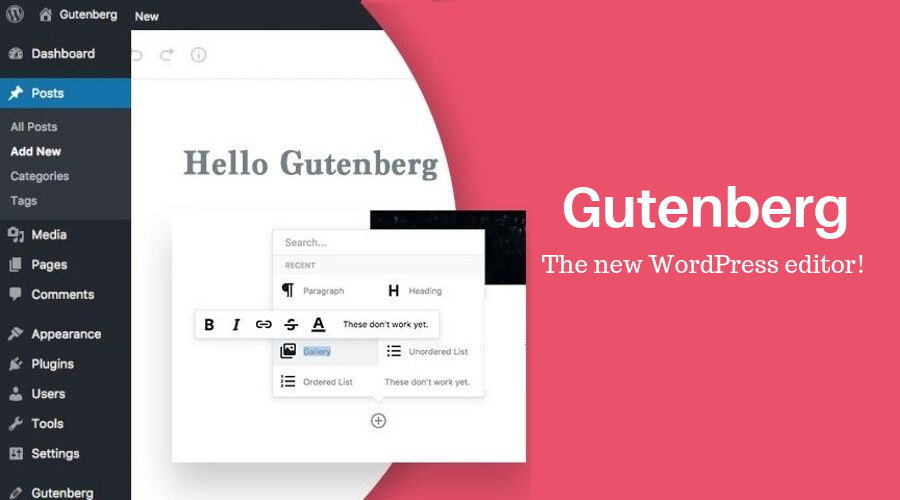 Gutenberg wordpress