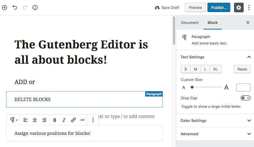 How does Gutenberg Editor Work