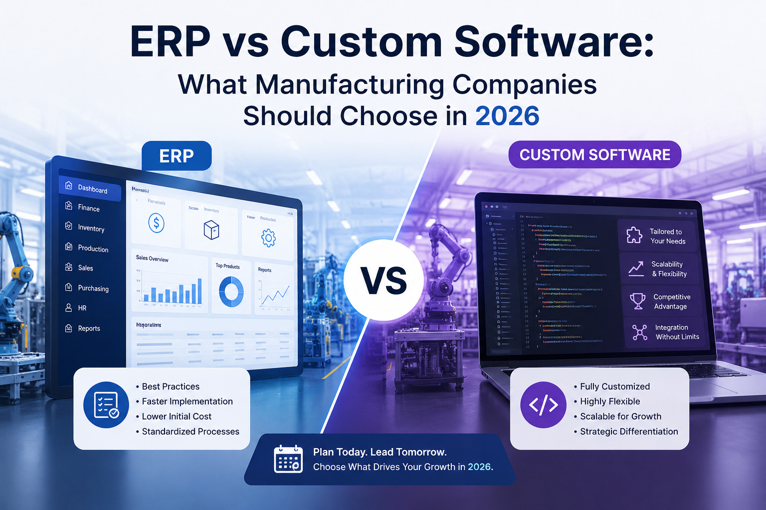 ERP vs Custom Software: What Manuf